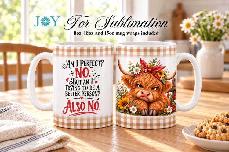 SARCASTIC QUOTE SUBLIMATION MUG DESIGN, COFFEE MUG WRAP