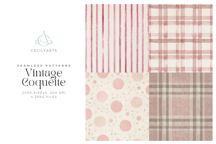 Vintage Coquette Seamless Patterns
