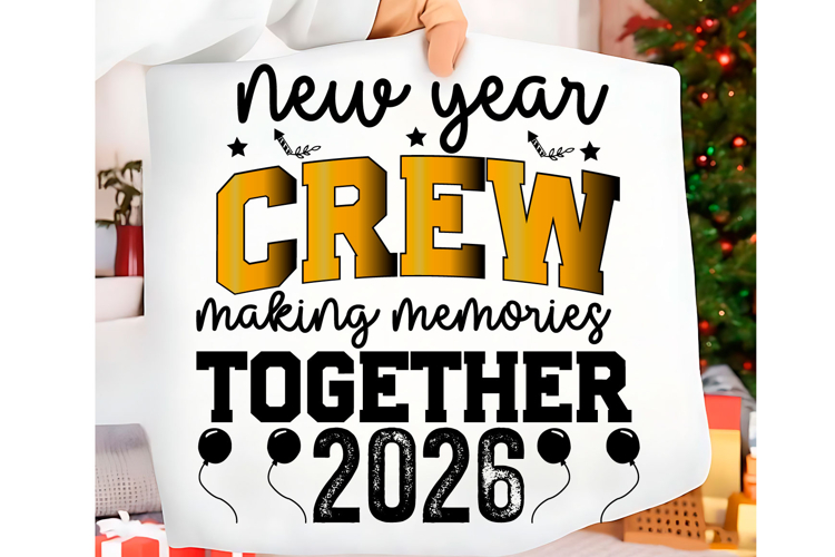 Happy New Year 2026 PNG SVG T-shirt design Year 2026