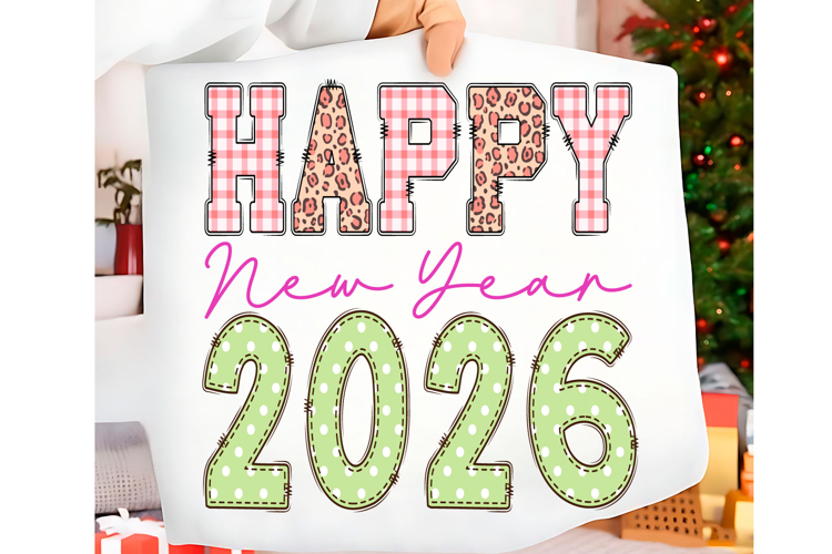 Happy New Year 2026 PNG SVG T-shirt design Year 2026