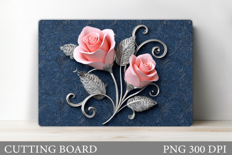Roses Cutting Board. Flowers Cutting Board Sublimation