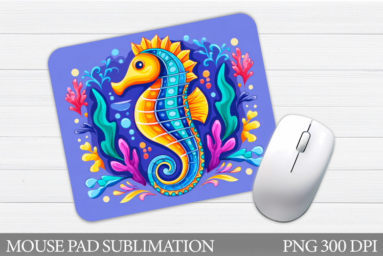 Seahorse Mouse Pad. Sea Mouse Pad Sublimation