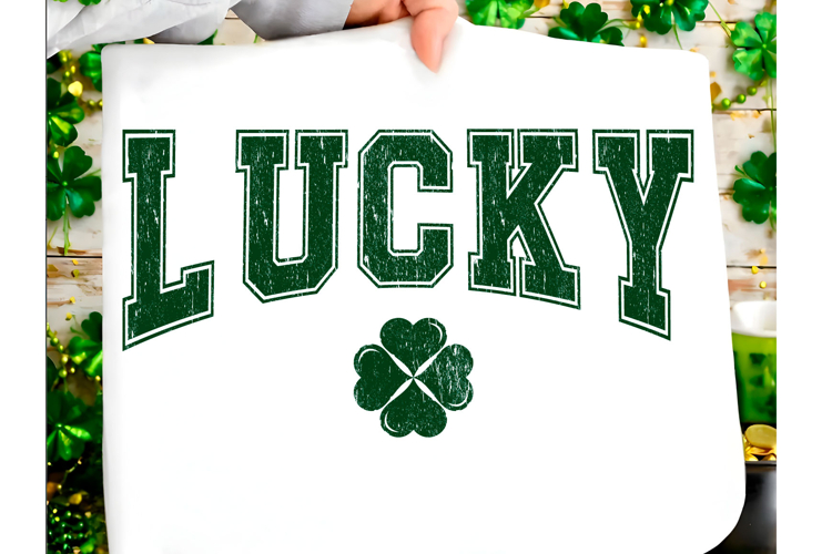 Lucky Varsity Png, St Patricks Day Png,