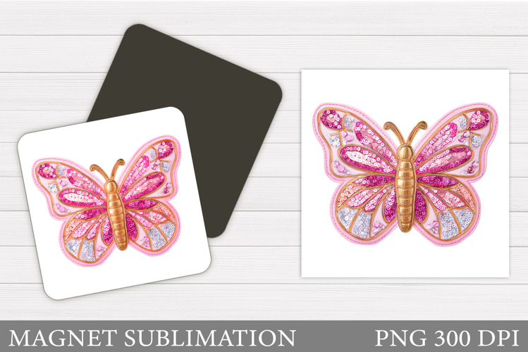Butterfly Sublimation. Butterfly Magnet Design