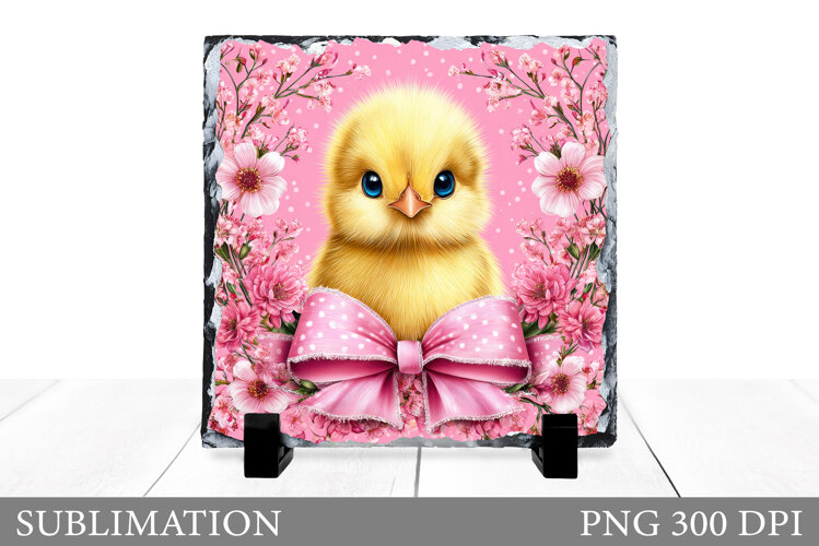 Cute Chick Slate Design. Cute Chick Sublimation example image 1