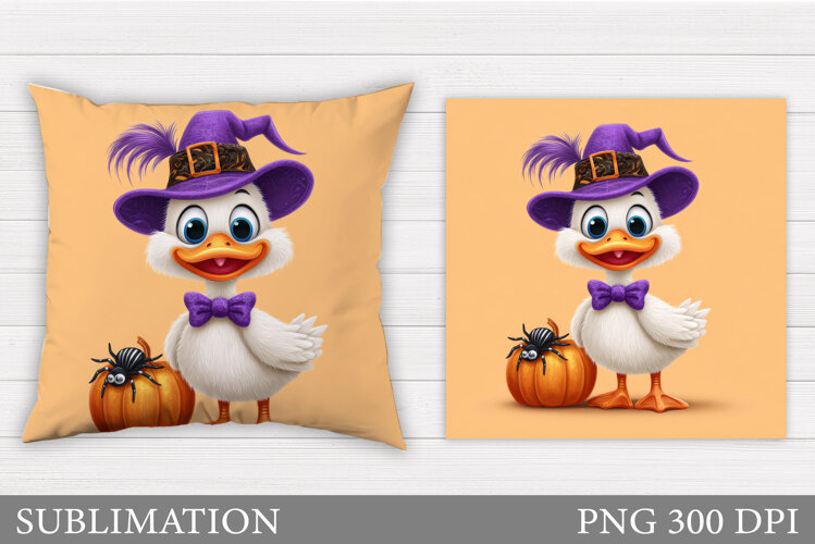 Halloween Goose Pillow Sublimation. Halloween Pillow Design example image 1