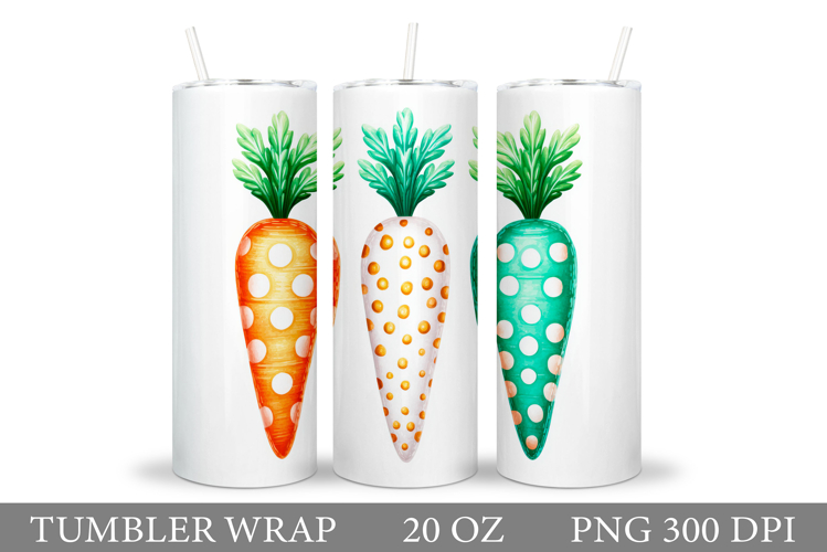 Carrot Tumbler Design. Carrot Sublimation