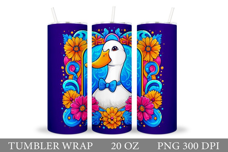 Cute Goose Tumbler Design. Cute Goose Sublimation