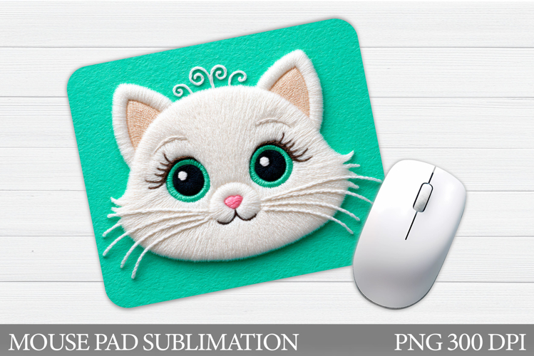 Cute Cat Mouse Pad Design. Cute Cat Sublimation