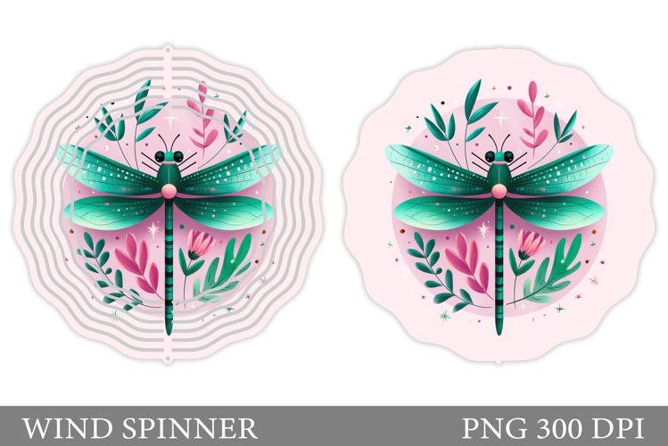 Dragonfly Wind Spinner Design. Dragonfly Sublimation