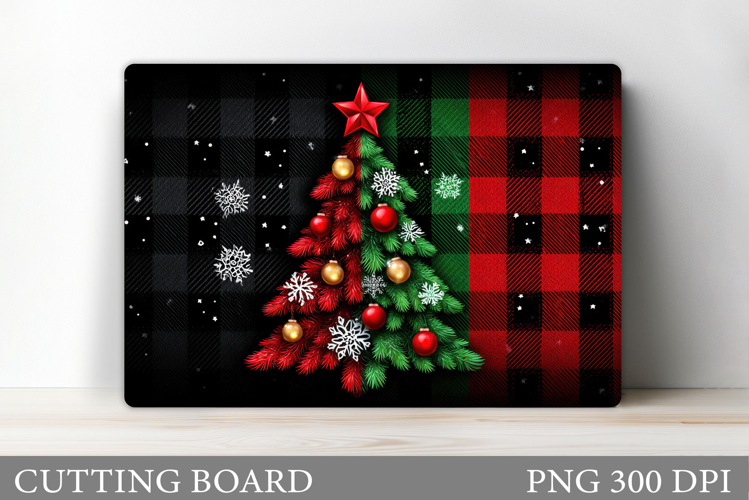 Christmas Tree Cutting Board. Christmas Tree Sublimation