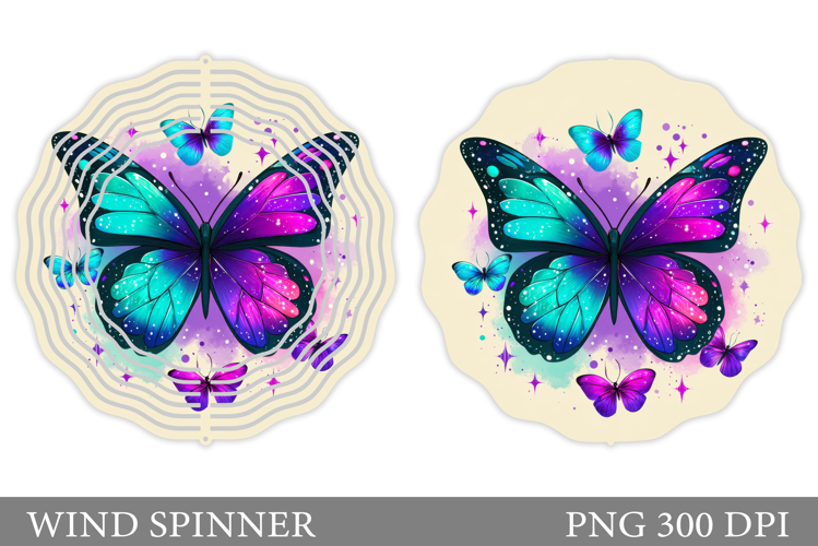 Butterfly Wind Spinner Design. Butetrflies Sublimation