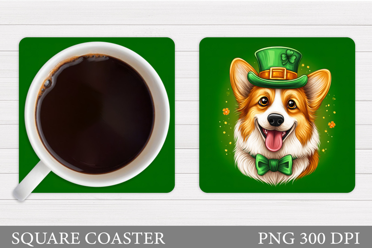 St Patrick Dog Coaster. St Patrick Coaster Sublimation