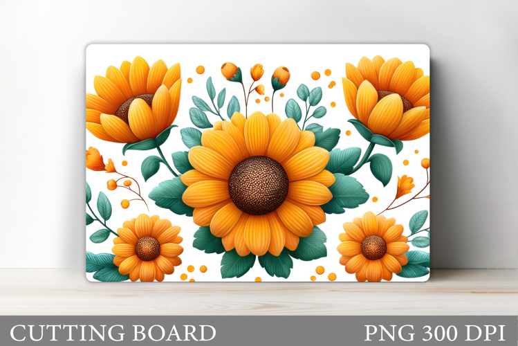 Sunflowers Cutting Board. Flowers Kitchen Cutting Board