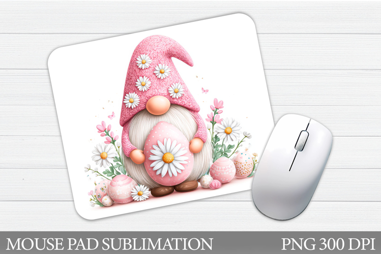 Easter Gnome Mouse Pad Design. Easter Mouse Pad Sublimation