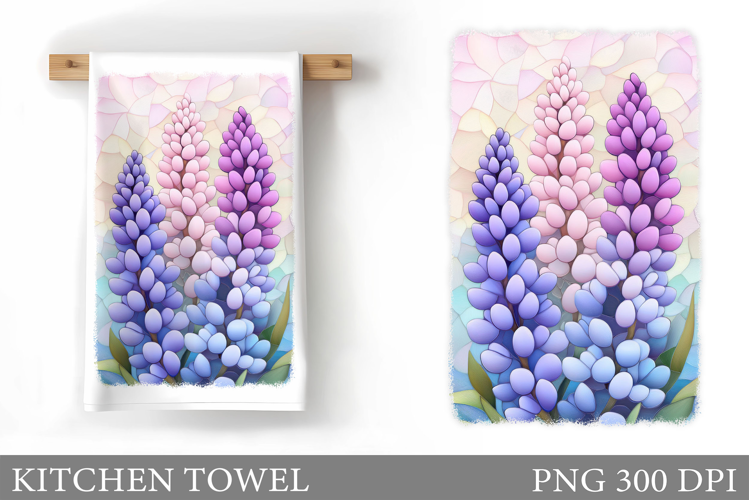 Flowers Kitchen Towel. Floral Kitchen Towel Sublimation