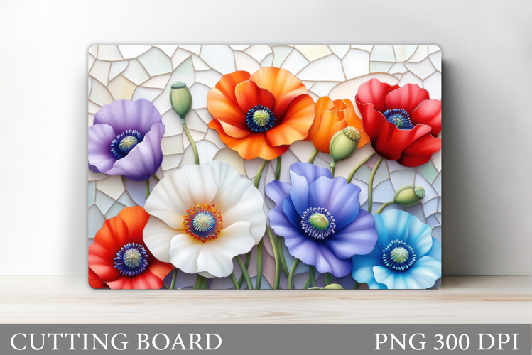 Flowers Cutting Board. Floral Cutting Board Sublimation