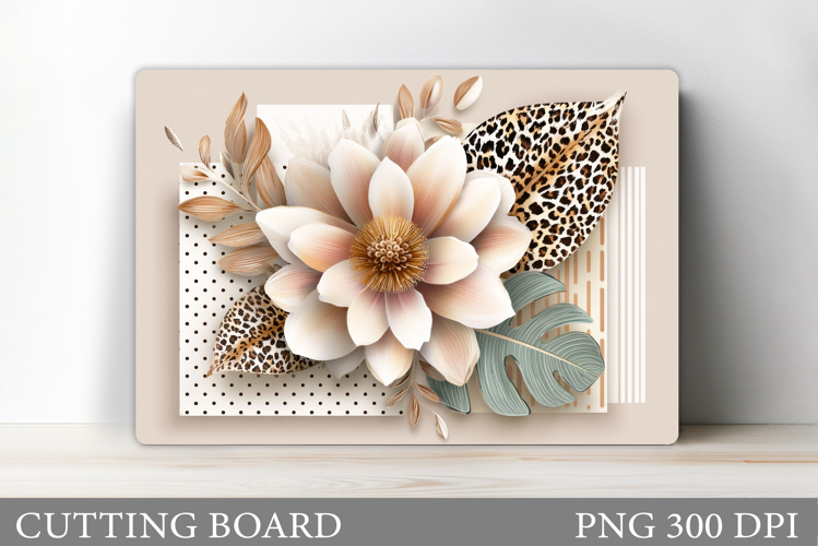 Floral Cutting Board Design. Flowers Cutting Board