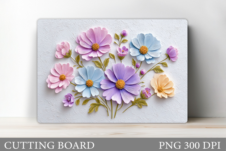 Flowers Cutting Board. Floral Cutting Board Sublimation