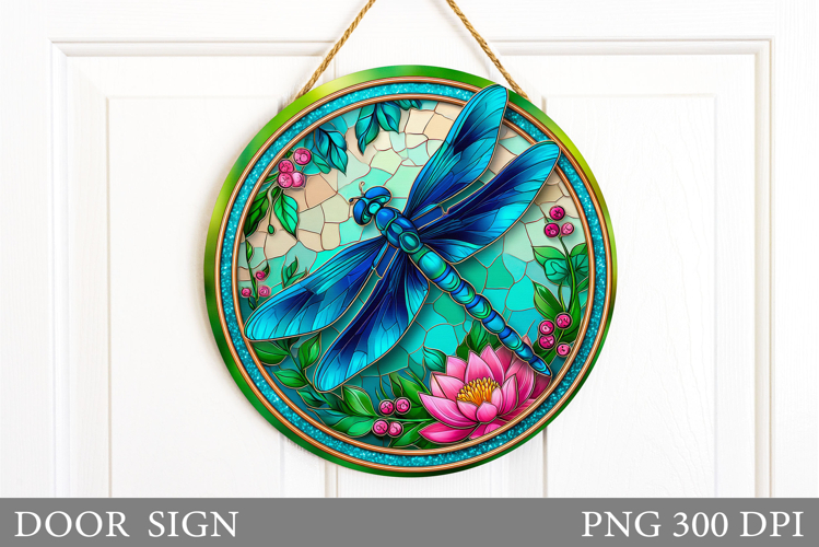 Dragonfly Door Sign Sublimation. Dragonfly Sublimation