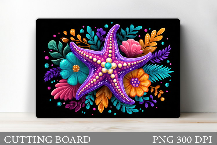 Starfish Cutting Board Design. Starfish Sublimation
