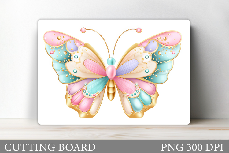 Butterfly Cutting Board. Flowers Cutting Board Sublimation