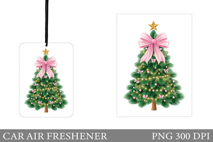 Christmas Tree Car Air Freshener. Winter Car Air Freshener