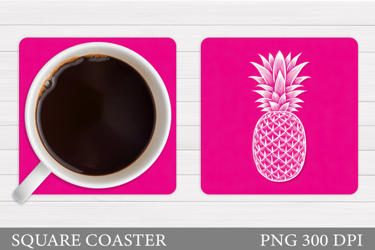 Pineapple Coaster Design. Pineapple Sublimation