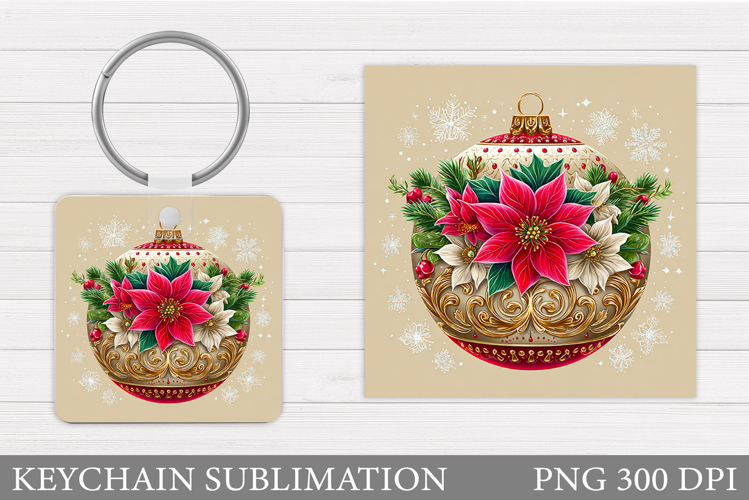 Christmas Keychain Design. Christmas Sublimation