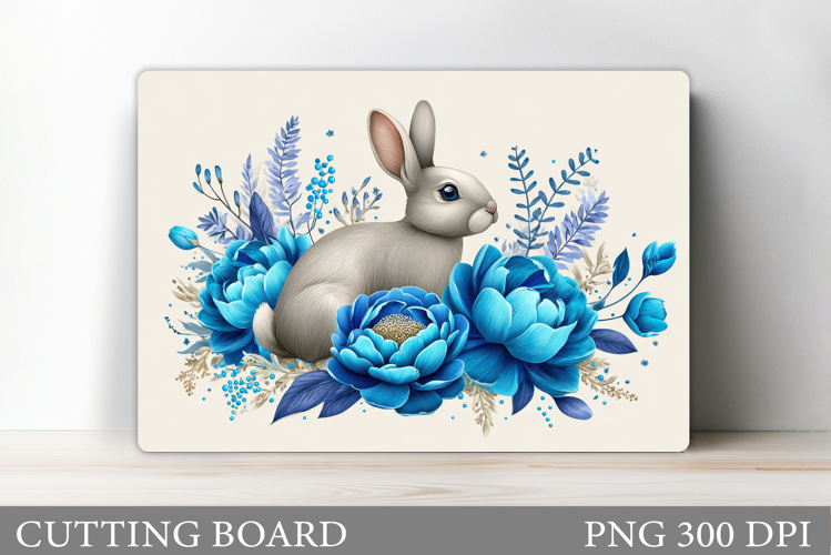 Cute Bunny Cutting Board. Bunny Sublimation