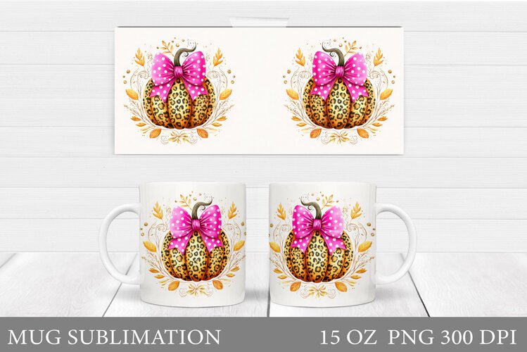 Pumpkin Mug Design. Pumpkin Mug Sublimation example image 1