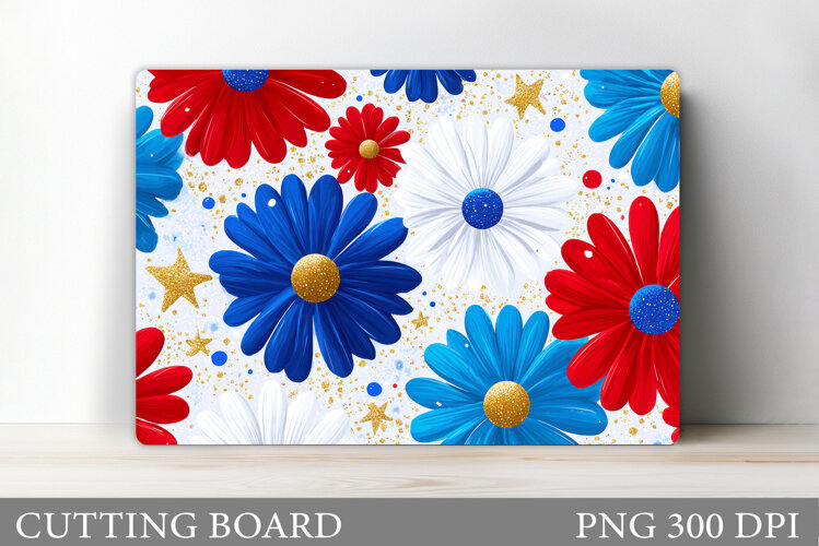 Flowers Cutting Board. Floral Cutting Board Sublimation example image 1