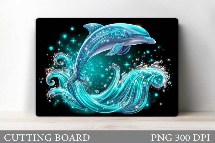 Dolphin Cutting Board Design. Dolphin Kitchen Cutting Board example image 1