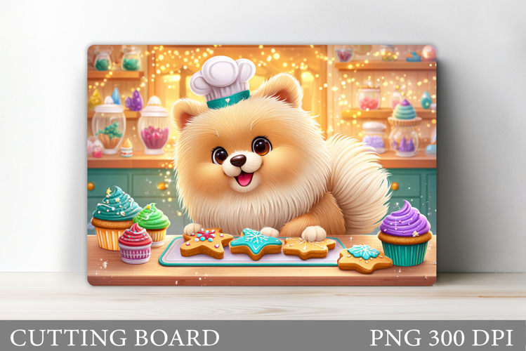 Cute Dog Cutting Board Design. Funny Dog Sublimation