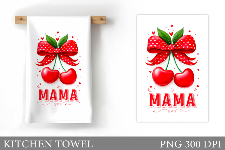 Mothers Day Kitchen Towel. Mothers Day Sublimation