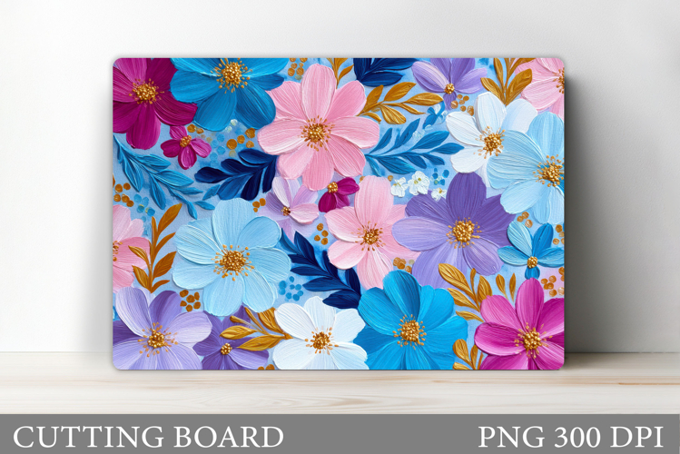 Flowers Cutting Board. Floral Cutting Board Sublimation