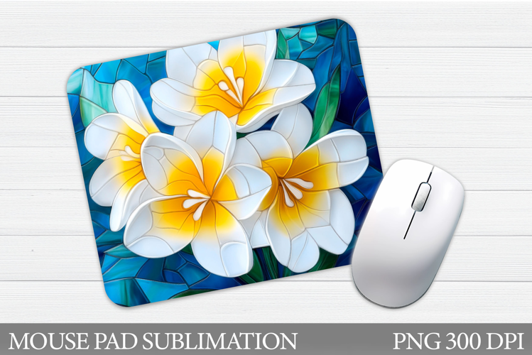 Flowers Mouse Pad Sublimation. Floral Mouse Pad Design