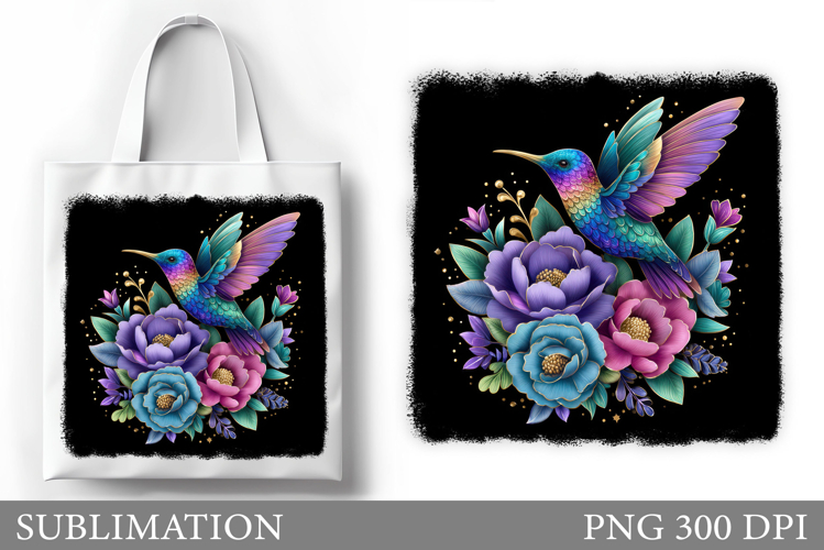 Hummingbird Tote Bag Sublimation. Hummingbird Sublimation