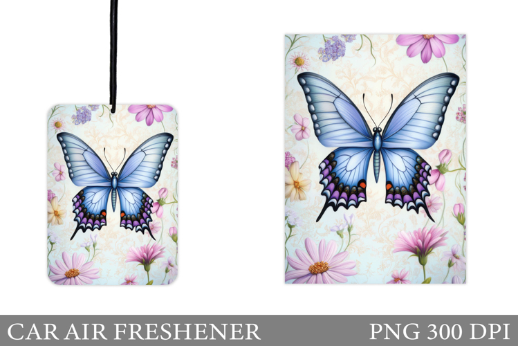 Butterfly Car Air Freshener Design. Butterfly Sublimation