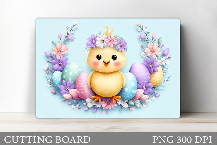Easter Chick Cutting Board. Easter Cutting Board Design