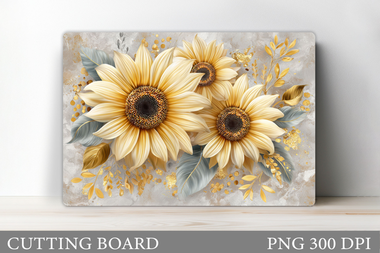 Sunflowers Cutting Board. Flowers Kitchen Cutting Board