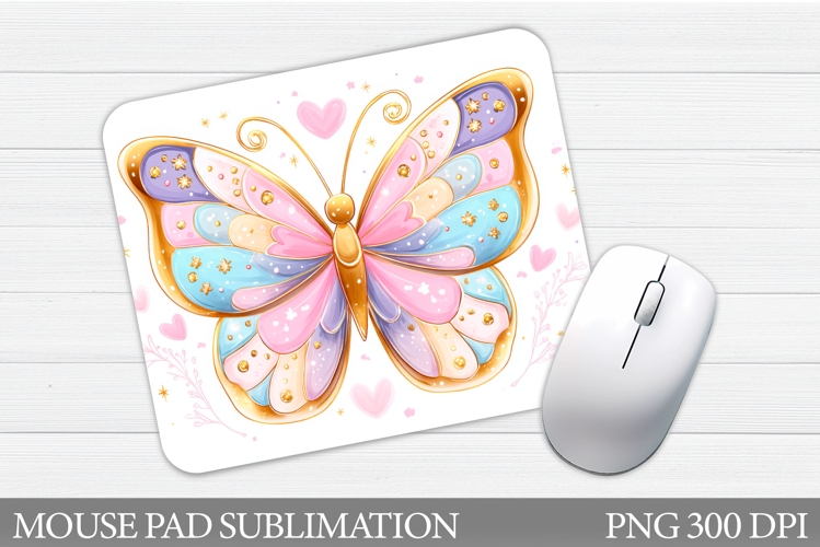 Butterfly Mouse Pad Design. Butterfly Sublimation