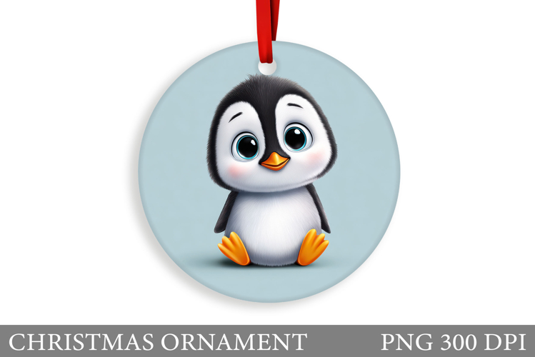 Cute Penguin Christmas Ornament. Christmas Ornament Design