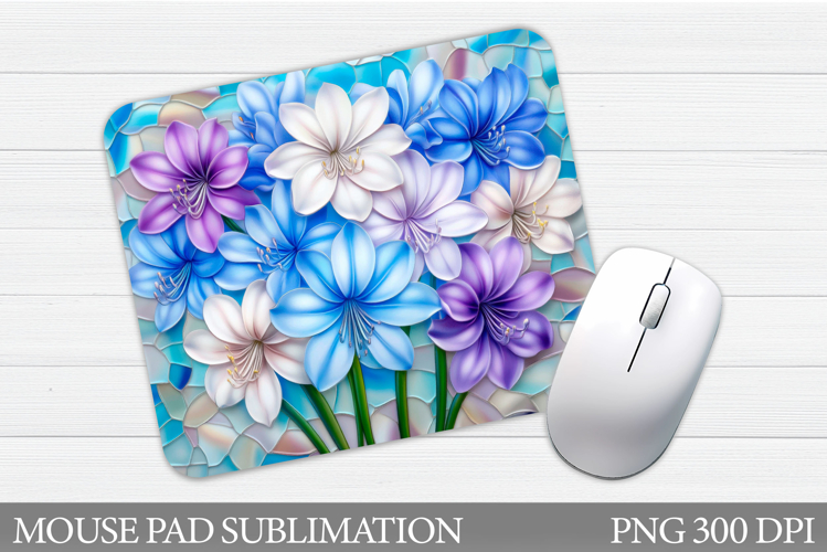Floral Mouse Pad Sublimation. Flowers Mouse Pad Design