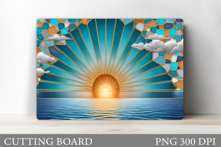 Sea Cutting Board Design. Sea Sublimation