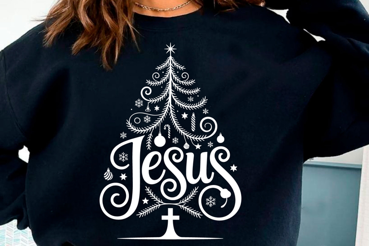 Jesus SVG PNG, Christian Christmas Shirt