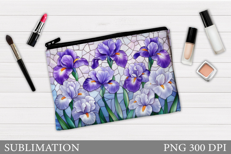 Flowers Makeup Bag Sublimation. Floral Makeup Bag Design