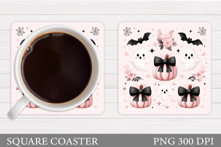 Halloween Coaster Design. Halloween Sublimation