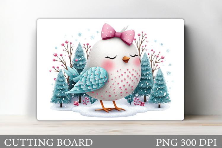 Christmas Bird Cutting Board. Christmas Cutting Board Design