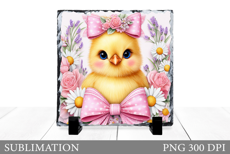 Cute Chick Slate Design. Cute Chick Sublimation